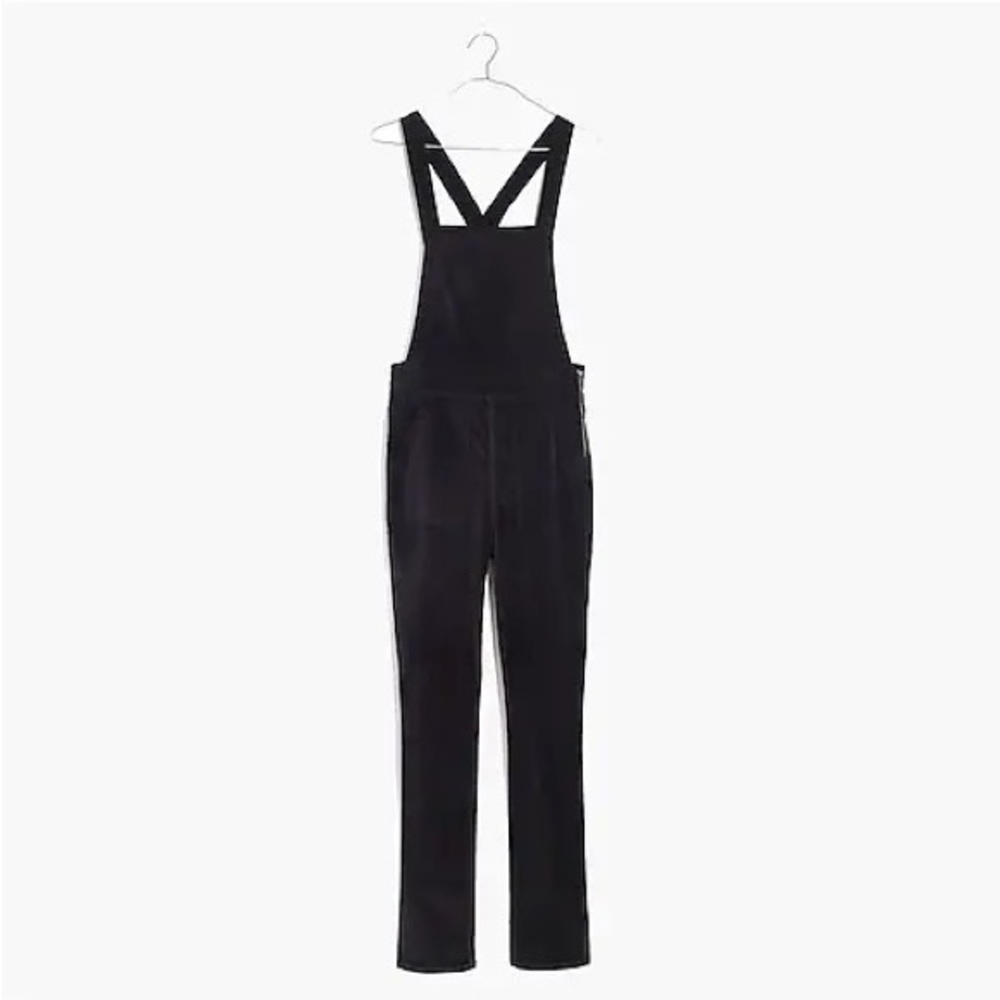 Madewell Velvet Overalls Black